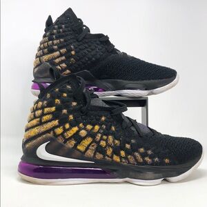 Nike Lebron 17 Lakers BQ3177-004 Men’s Basketball Shoes - Size 9.5 No Box